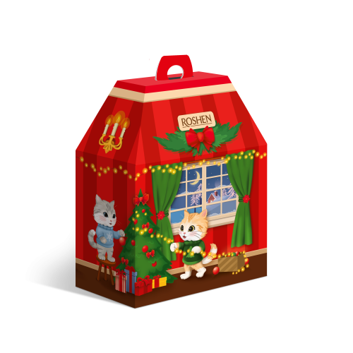 Новорічні подарунки №10 "Новорічний камін"ROSHEN, 665 г